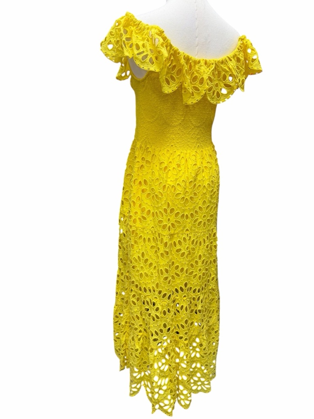 F-9 Figue Phoebe Dress in Sunshine Yellow - Picture 5 of 10